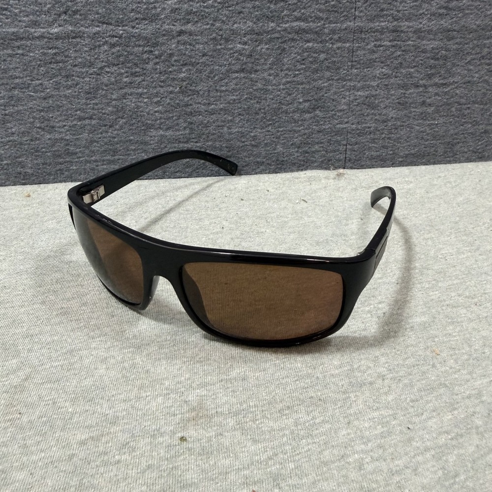 Serengeti Sunglasses Coppa 7249 Black Polarized Brown Lens Italy Rare Rectangle